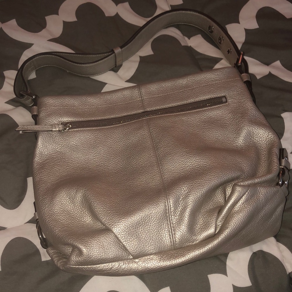 Coach silver purse